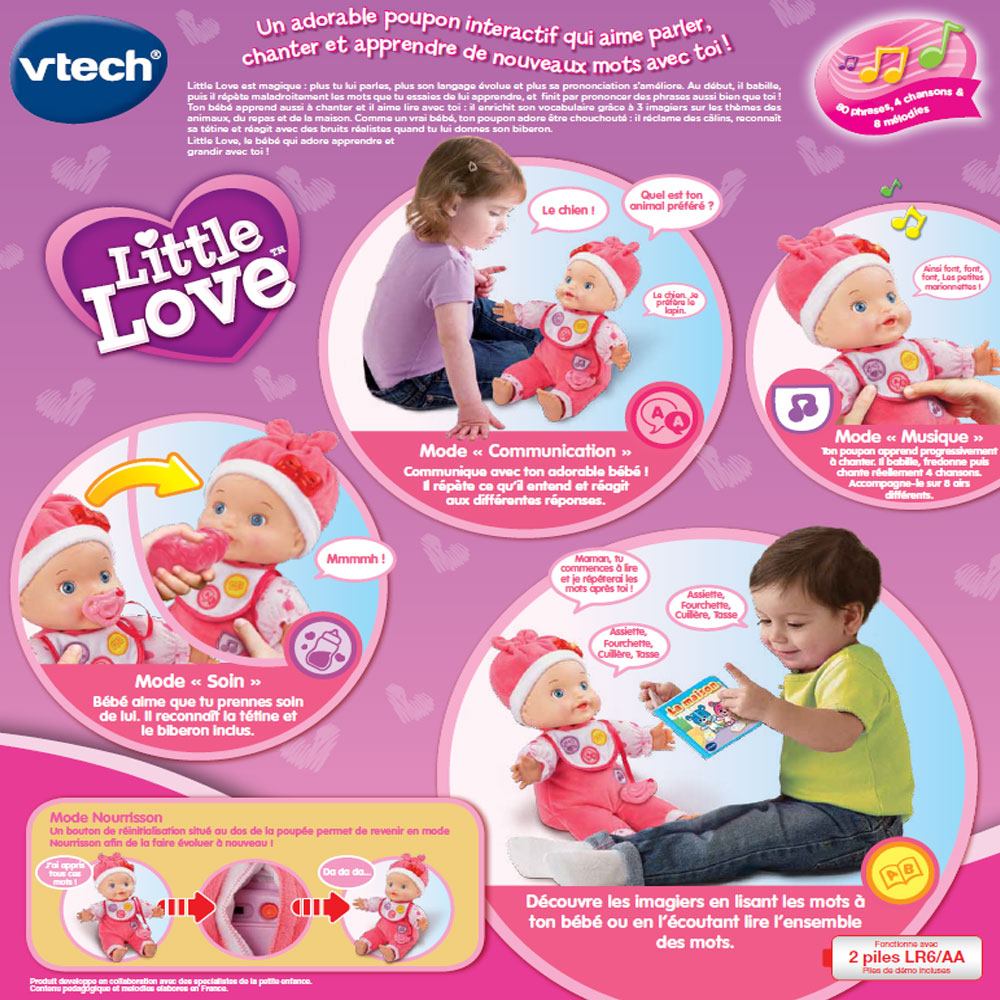 Vtech little love mon bebe apprend a parler