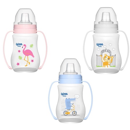 WEE BABY TASSE AVEC BRAS ANTI GOUTTE 250ML REF 754