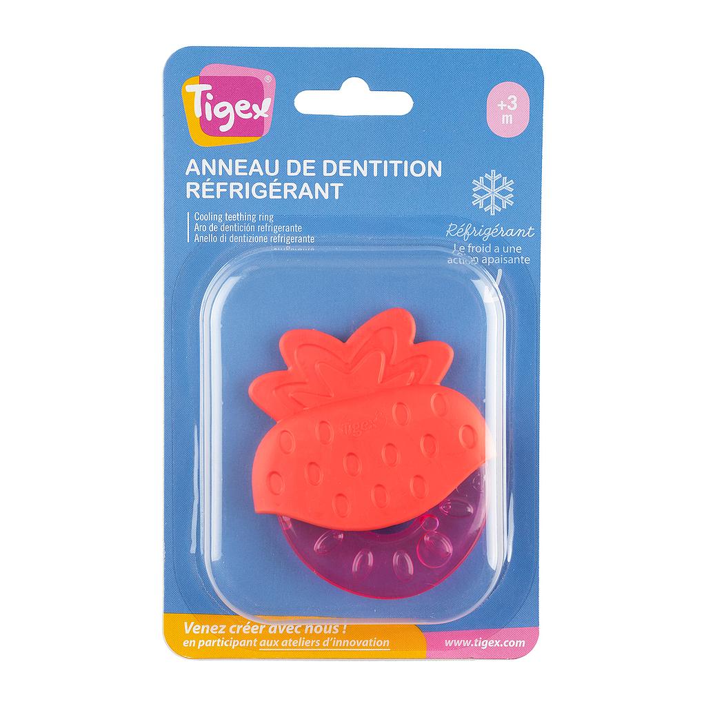 TIGEX ANNEAU DE DENTITION REFRIGERANT FRAISE/ANNANAS