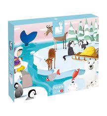 JANOD PUZZLE TACTILE LA VIE SUR LA BANQUISE