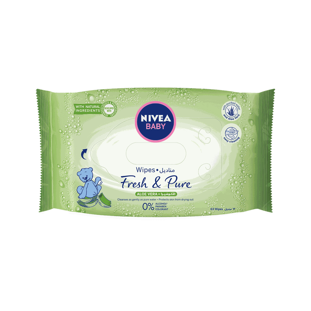 NIVEA BABY LINGETTE FRESH &amp; PURE WIPES
