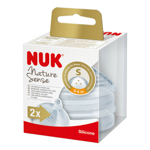 NUK 2 TETINES S SILICONE NATURE SENSE 0-6M