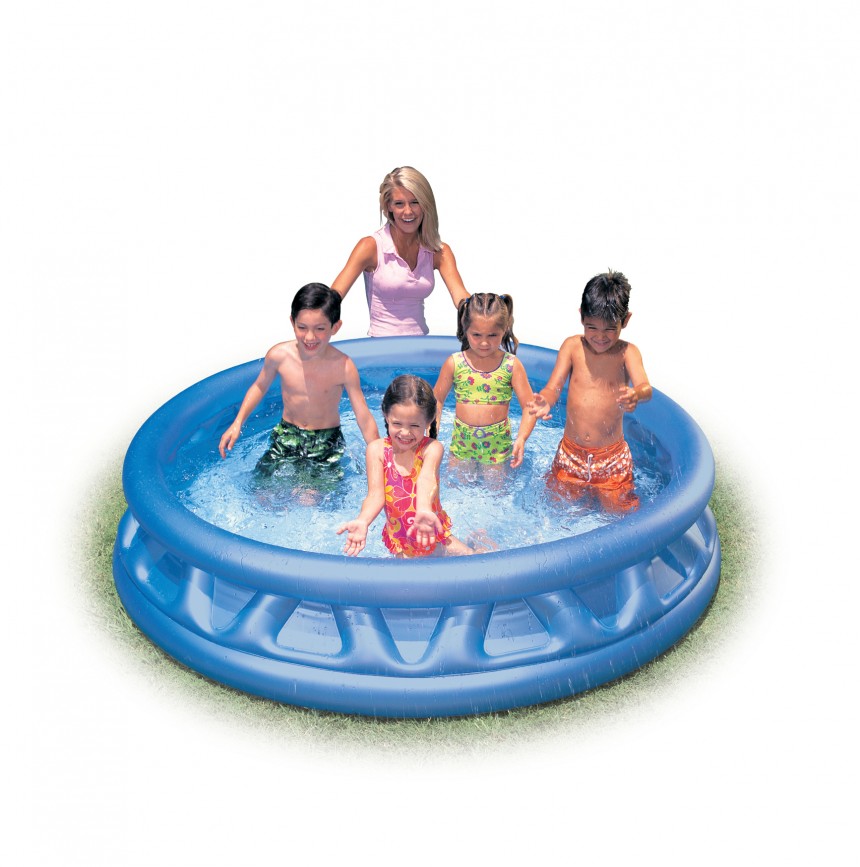INTEX PISCINETTE SOFT SIDE POOL BLEU 188/46 CM