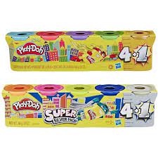 PLAY DOH PATE 4+1 OR ET ARGENT