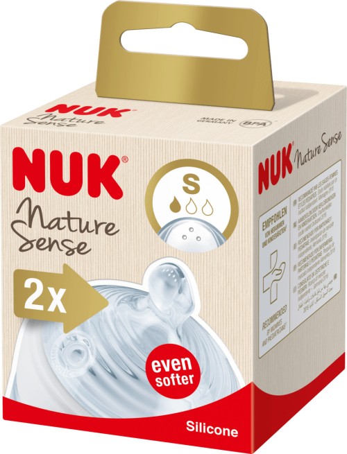 NUK NEW TETINES NATURE SENSE SILICONE 0-6M TAILLE S