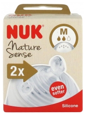 NUK NEW TETINES NATURE SENSE SILICONE 6-18M TAILLE M