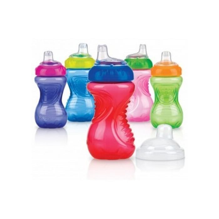NUBY Gobelet Easy Grip Bec Silicone Anti-goutte 6M+ 300ml