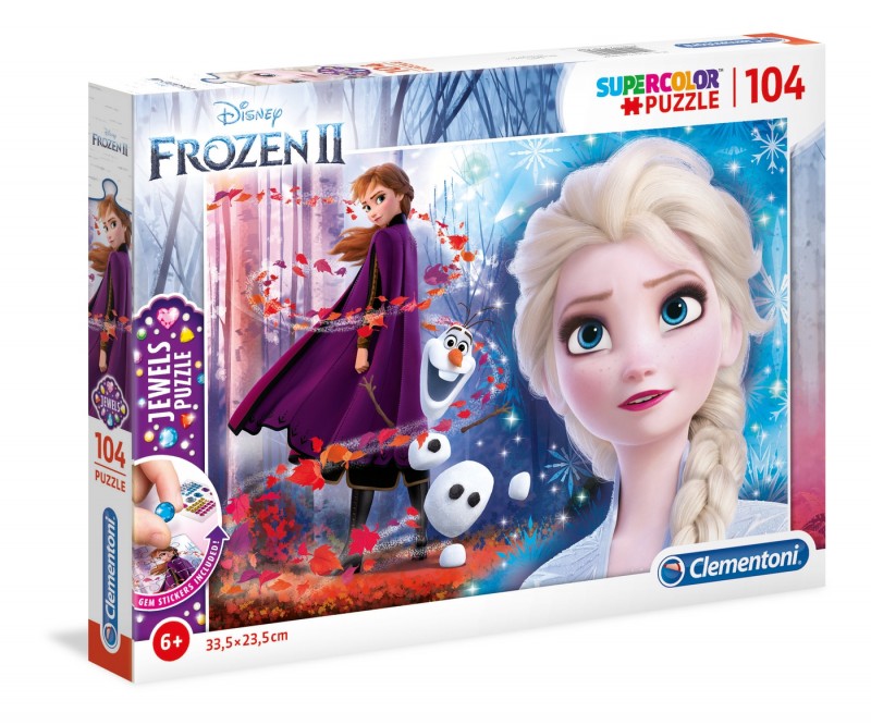 CLEMENTONI PUZZLE 104 PCS FROZEN JEWELS
