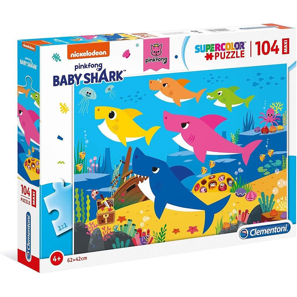 CLEMENTONI PUZZLE 104 PCS BABY SHARK