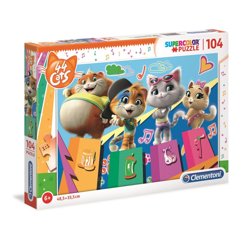 CLEMENTONI PUZZLE 104 PCS 44 CATS
