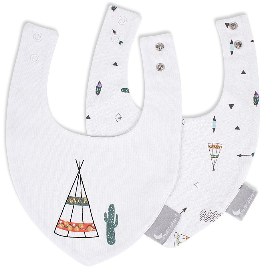 INTERBABY 2 BAVOIRS BANDANA BLANC