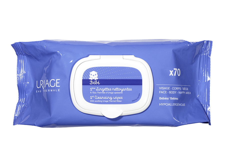 URIAGE 1ER LINGETTES EAU NETTOYANTE X70