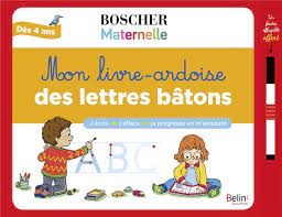 LIVRE ARDOISE DES LETTRES BATONS