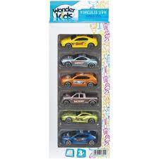 COFFRET 6 VEHICULES METAL