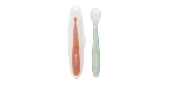NATTOU 2 CUILLERES EN SILICONE SOUPLE