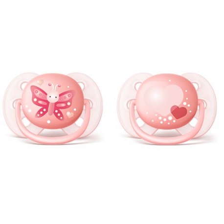 AVENT 2 SUCETTES ULTRA SOFT 0-6M