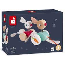 2 LAPINS A PROMENER