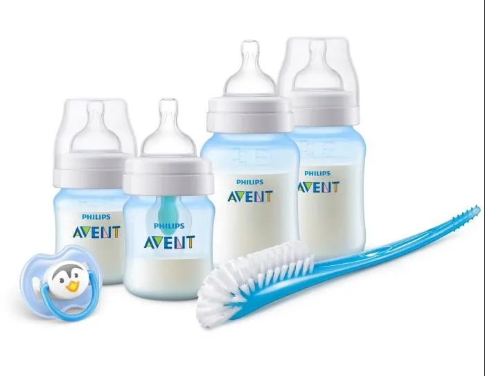 AVENT KIT BIBERON ANTI-COLIC BLEU