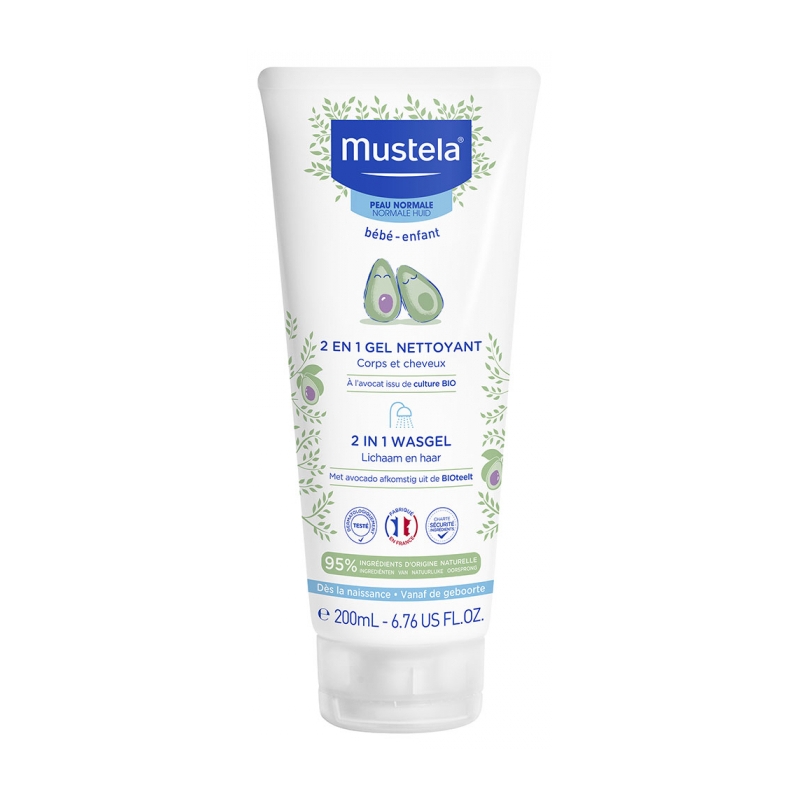 MUSTELA GEL NETTOYANT 2 EN 1