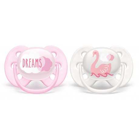 AVENT 2 SUCETTES ULTRA SOFT 0-6M