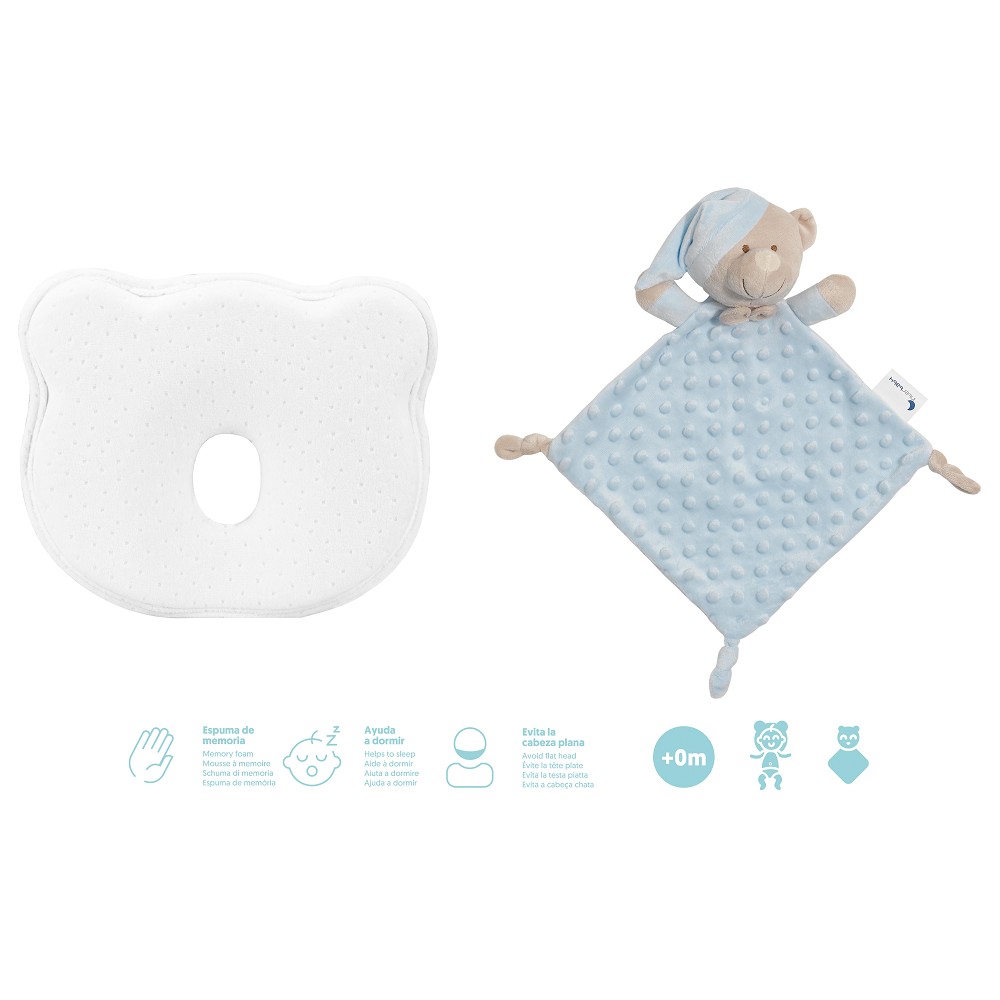 INTERBABY COFFRET COUSSIN + DOUDOU BLEU