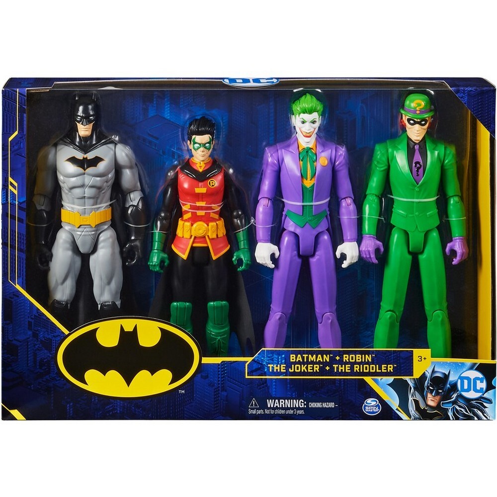SPIN MASTER LOT 4 FIGURINES BATMAN 30 CM