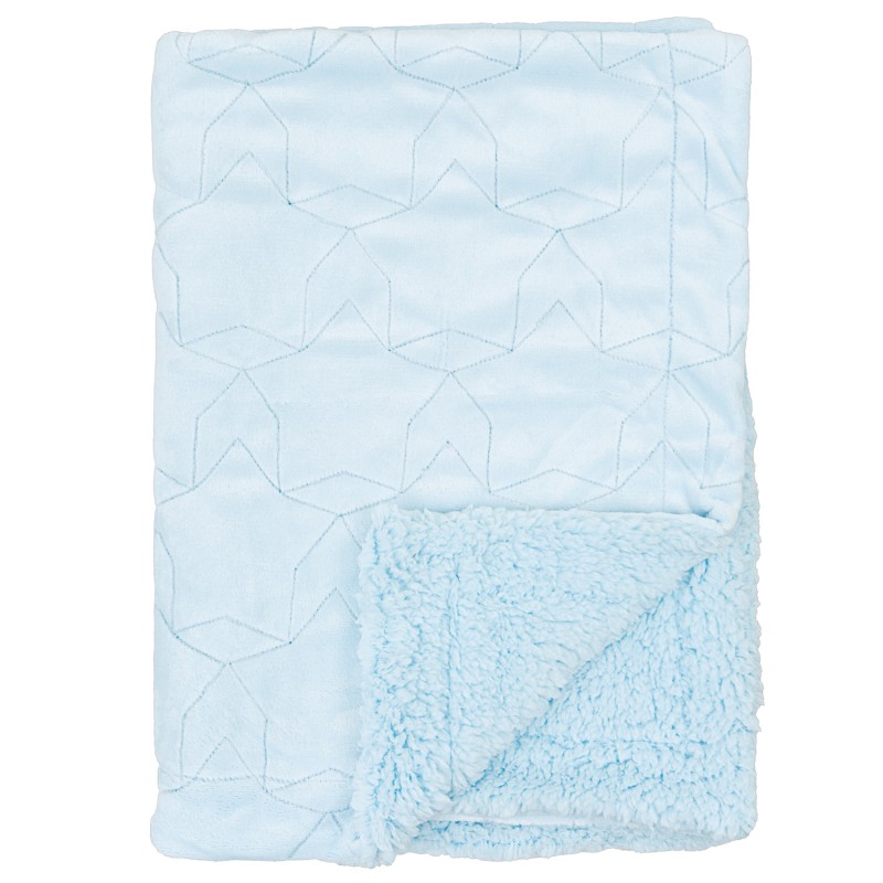 BIMBIPIRULOS COVERTURE NEW STAR 80X110 CM BLEU
