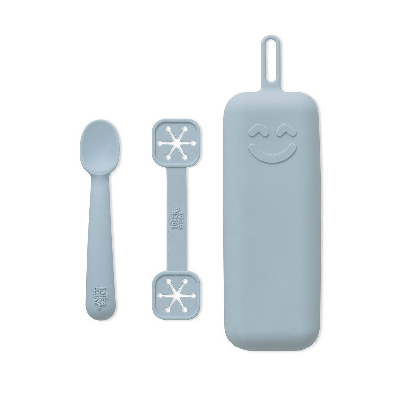 INTERBABY SET PORT BAVOIR  + CUILLÈRE  BLEU