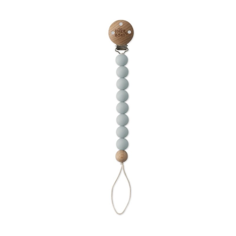 INTERBABY ATTACHE SUCETTE  EN SLICONE BLEU