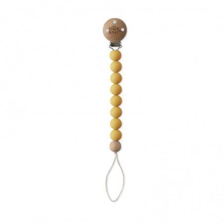INTERBABY ATTACHE SUCETTE  EN SLICONE JAUNE