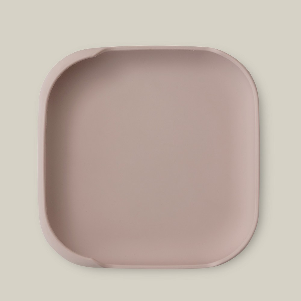 INTERBABY ASSIETTE VENTOUSE EN SILICONE ROSE