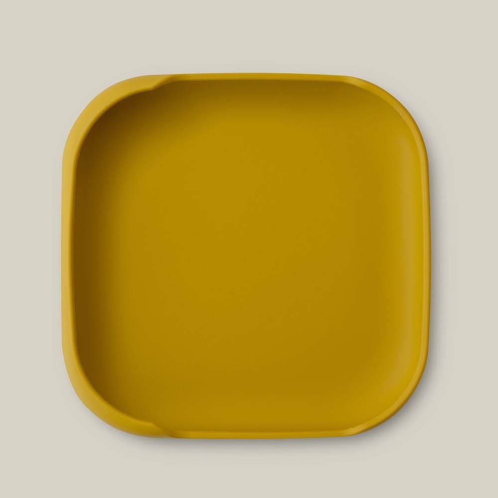 INTERBABY ASSIETTE VENTOUSE EN SILICONE JAUNE