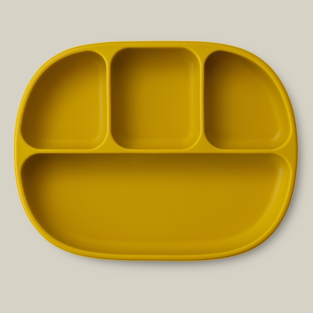 INTERBABY ASSIETTE VENTOUSE EN SILICONE JAUNE