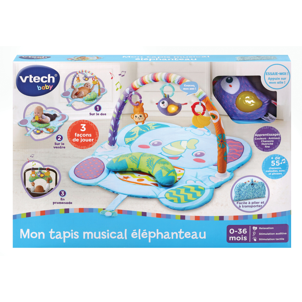 VTECH MON TAPIS MUSICAL ELEPHANTEAU