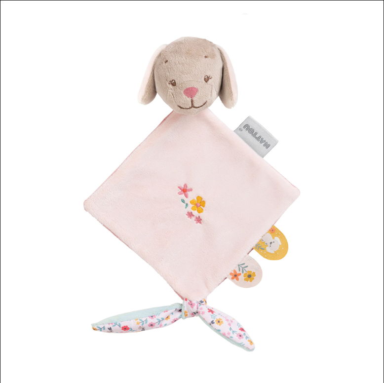 NATTOU DOUDOU ATTACHE SUCETTE LALI LE CHIEN IRIS &amp; LALI