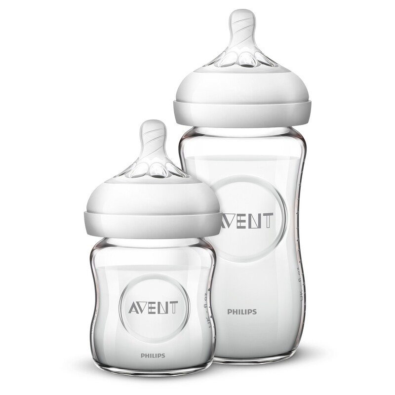 AVENT PACK 2 BIBERON NATUREL EN VERRE