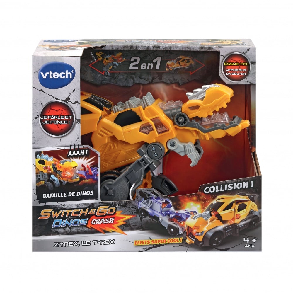 VTECH SWITCH &amp; GO DINOS CRASH ZYREX, LE T-REX