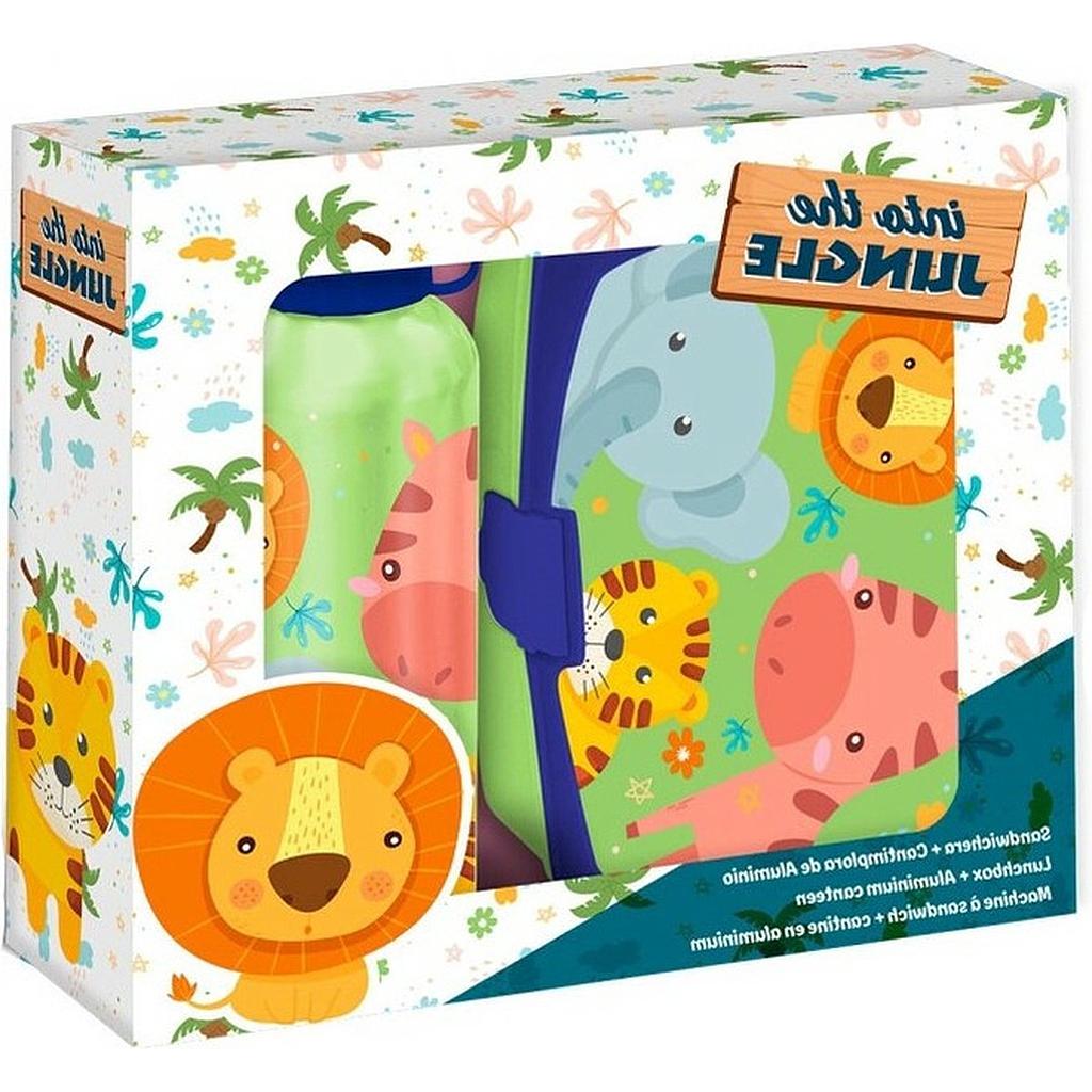 BOITE A GOUTER + BOUTEILLE JUNGLE