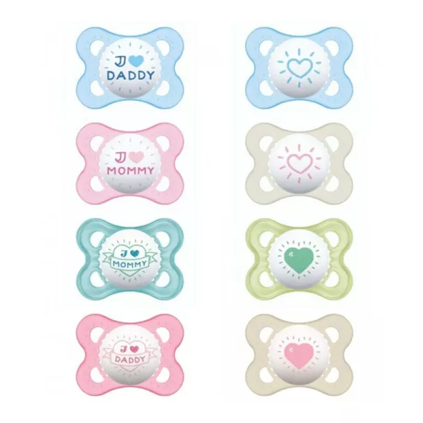 MAM 2 SUCETTES EN SILICONE ORIGINAL 2-6 M
