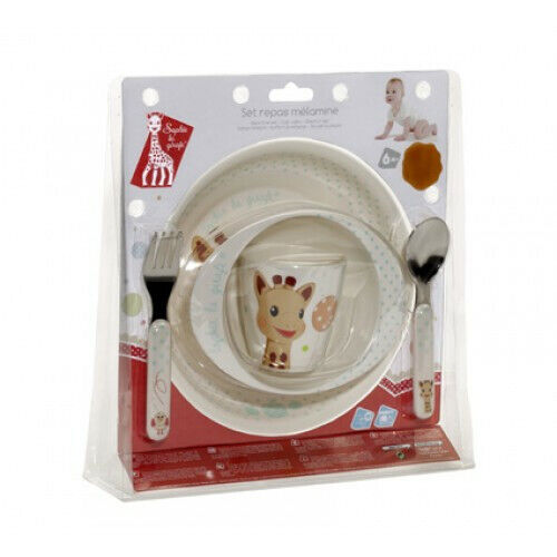 SOPHIE LA GIRAFE SET REPAS MELAMINE