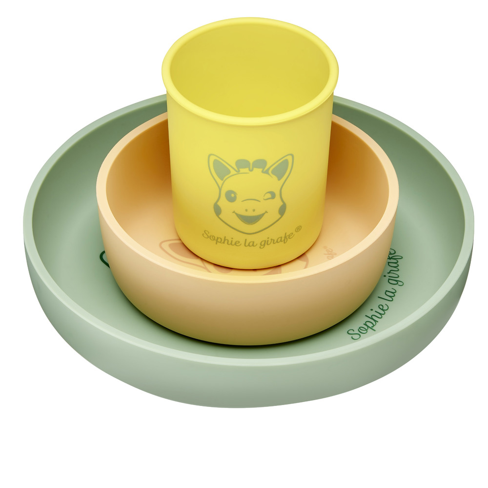 SOPHIE LA GIRAFE SET REPAS SILICONE