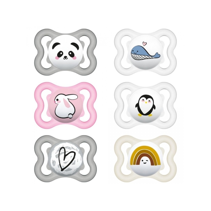 MAM SUCETTE EN SILICONE SUPREME 2-6 M
