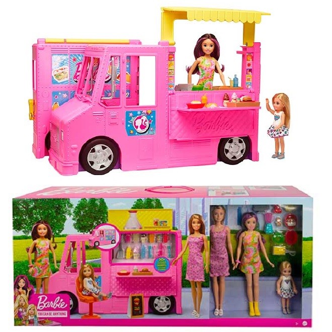 Barbie Food Truck Playset avec 3 poupées