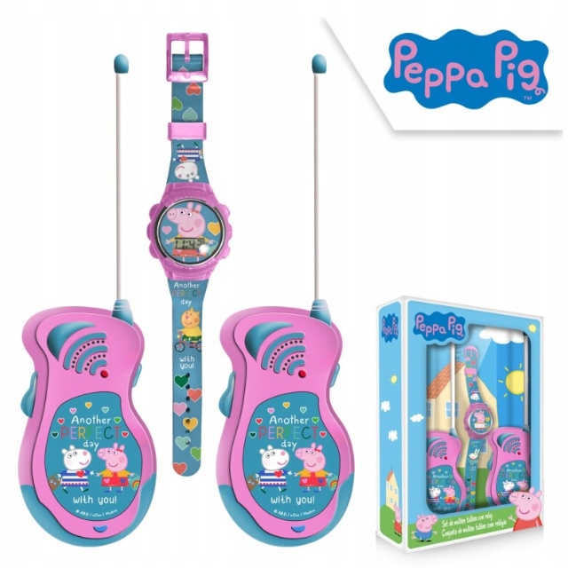 MONTRE NUMÉRIQUE + TALKIES WALKIE PEPPA PIG