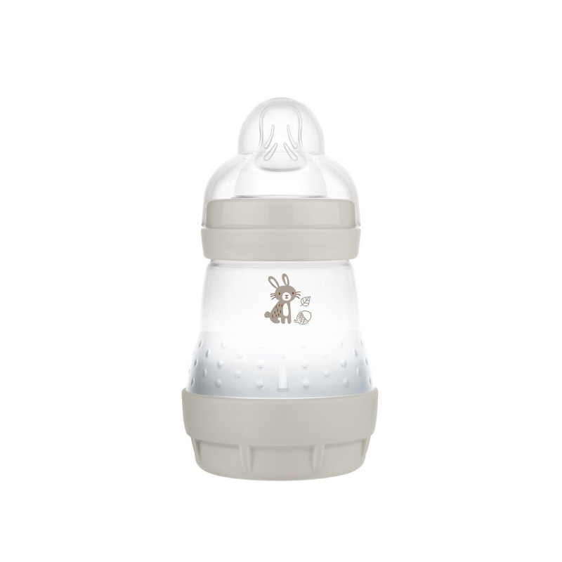 MAM BIBERON EN PLASTIQUE 160ML ANTI-COLIQUE 0M+ GRIS