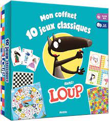 AUZOU MON COFFRET 10 JEUX CLASSIQUES AVEC LOUP