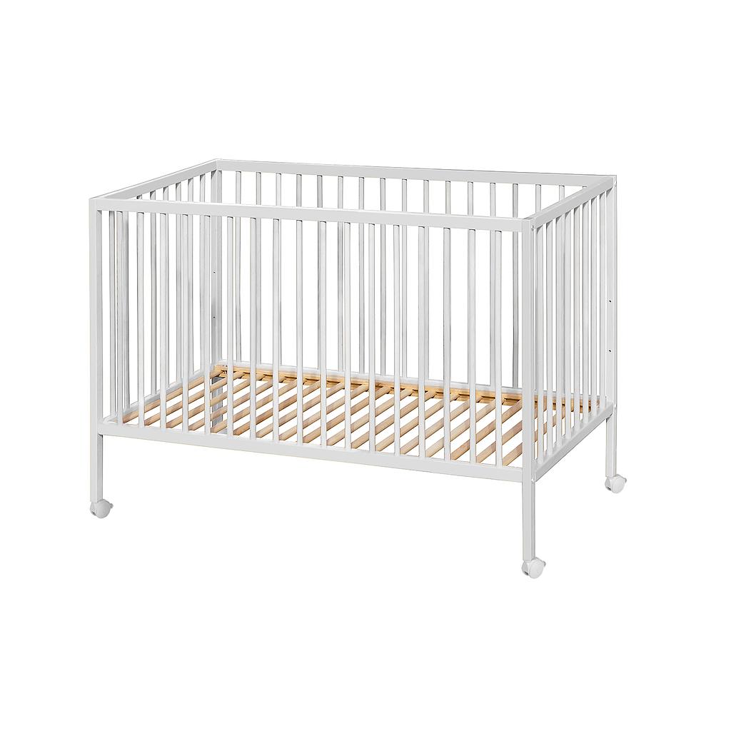AMAL II LIT EN BOIS HETRE PROSTE 120X60 CM AVEC ROUES