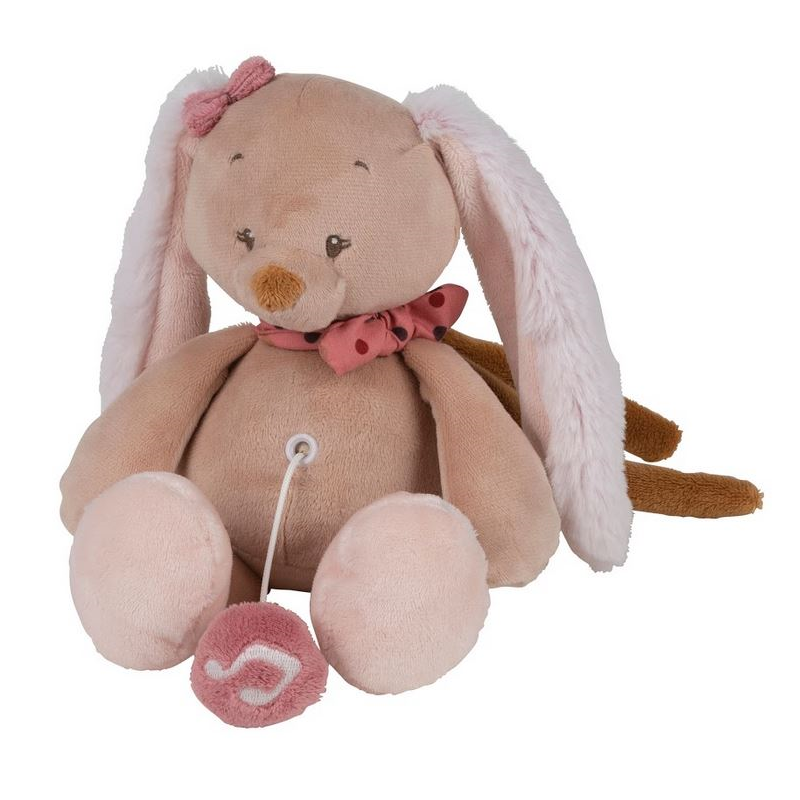 NATTOU MINI PELUCHE MUSICAL LAPIN SASHA &amp; PAULINE