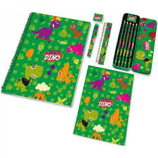 ENSEMBLE DE PAPETERIE DINO