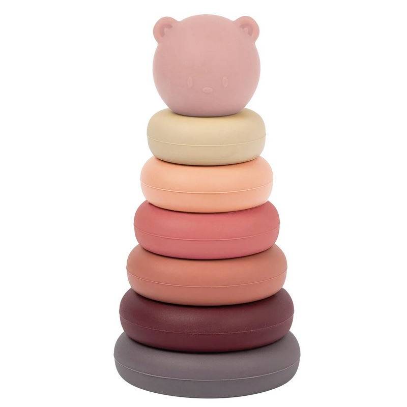 NATTOU TOUR A EMPILER SILICONE ROSE PASTEL